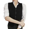 Fashion men v-neck sweater button wool sleeveless vest