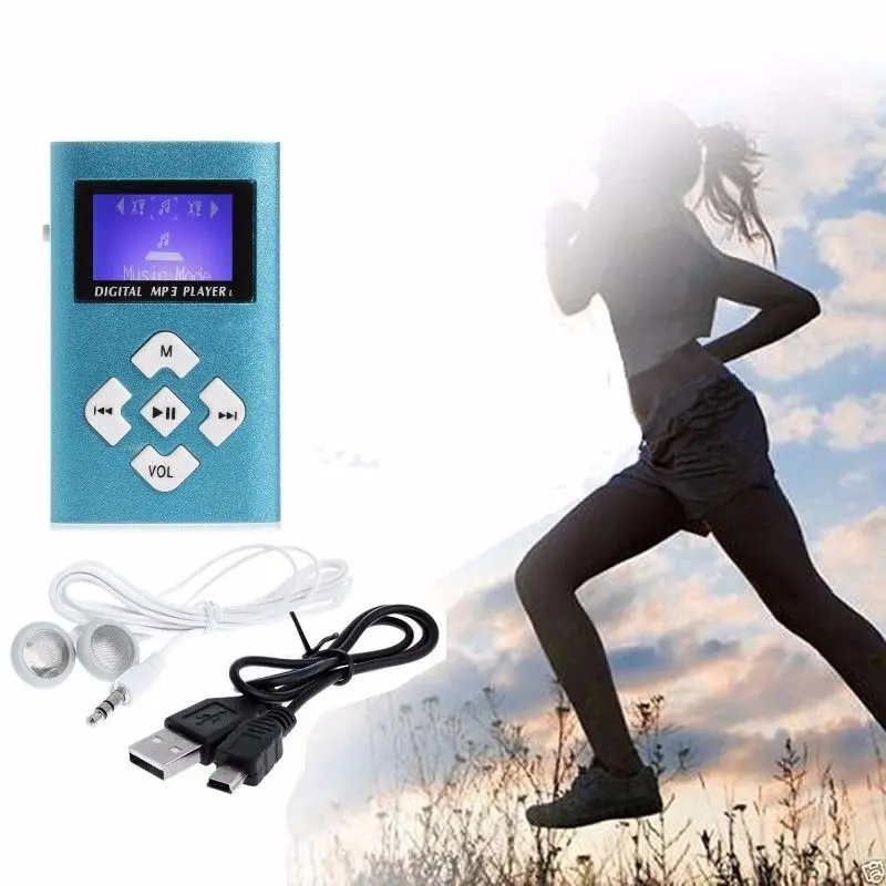 

Free Shipping Portable USB Mini MP3 Player LCD Screen Support TF Card With Sport Design