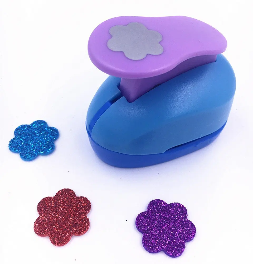 Multi-Pattern Hand Press Album Cards Paper Craft Punch,Card Scrapbooking Engraving Kid Cut DIY Handmade Hole Puncher,Paper Craft Punch. 3cm-3.7cm Circle TECH-P Creative Life Shape Size 1.5- Inch