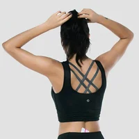 

2019 New Sexy Strap Yoga bra custom Athleisure womens Sports bra