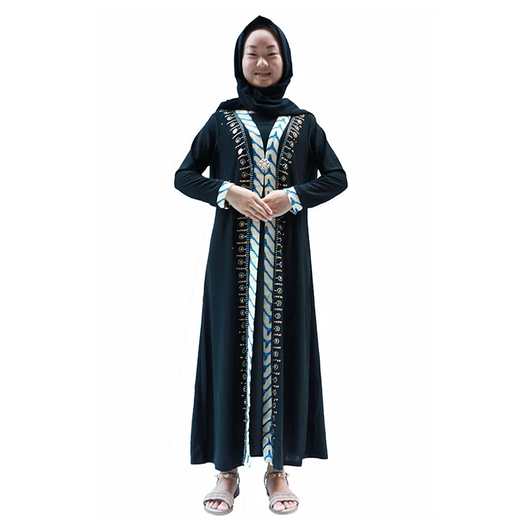 

girl dress for muslim girls kids abaya, N/a