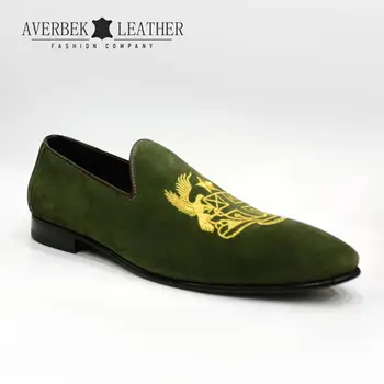 mens green suede dress shoes