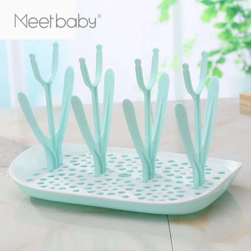 Mb5002 Baby Bottle Drying Rack Countertop Drainer Mat And Dryer Stand