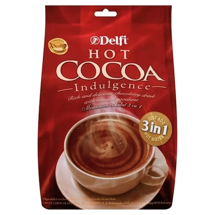 
DELFI Instant Chocolate Powder 20 x 25gr | Indonesia Origin | Cheap popular instant coffee with strong non acidic flavour 