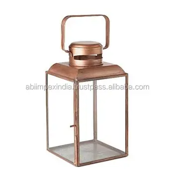 Copper Clear Glass Lantern - Buy Copper Clear Glass 