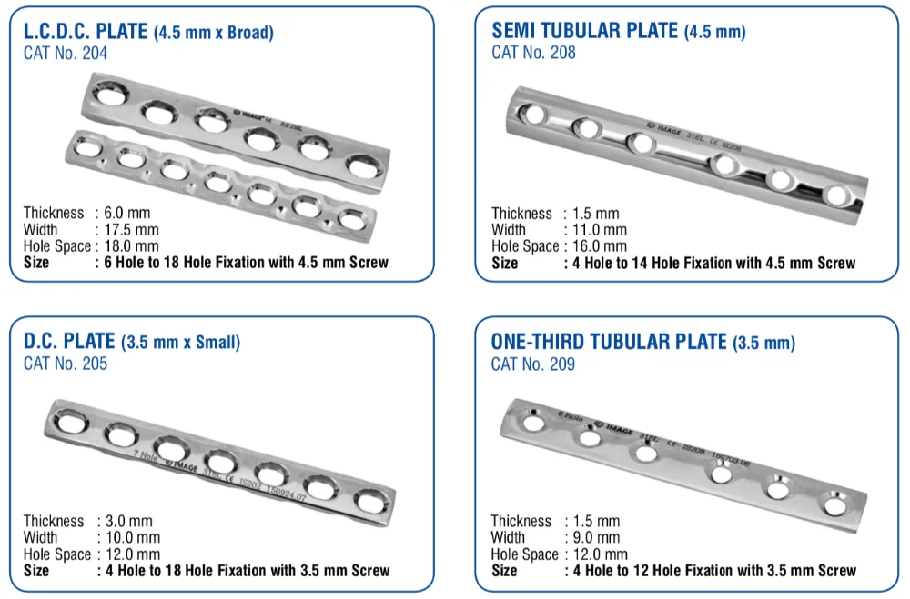 Stainless Steel 316l Dcp Orthopedic Plates In Orthopaedic Trauma Implants Zealmax India Buy