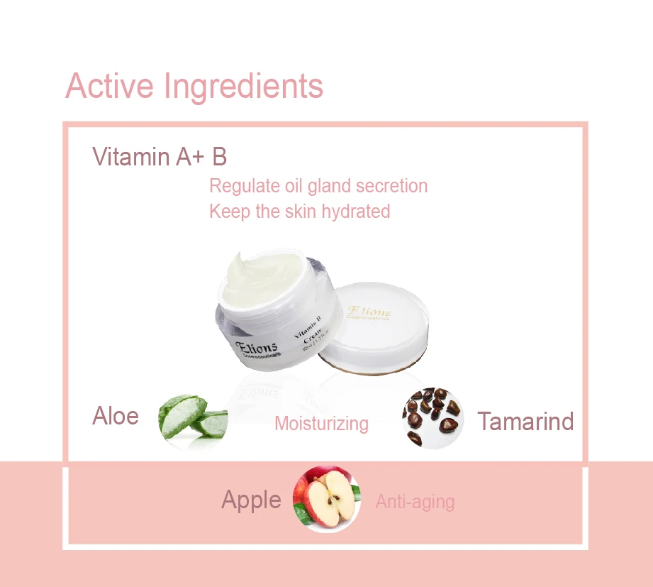 Vitamin B Anti Acne Pimples Facial Cream For Oily Skin Beauty Care