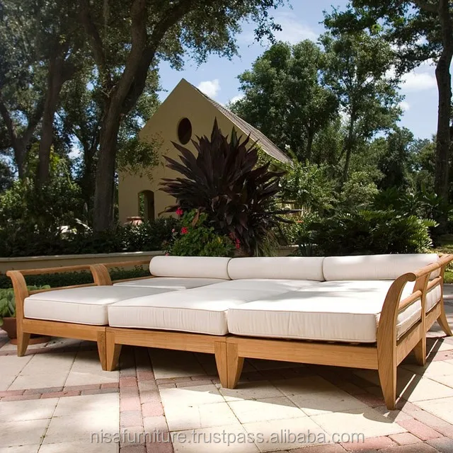 Teak Wood Outdoor Daybed Furniture Sofa Set Daybed Designs Deep