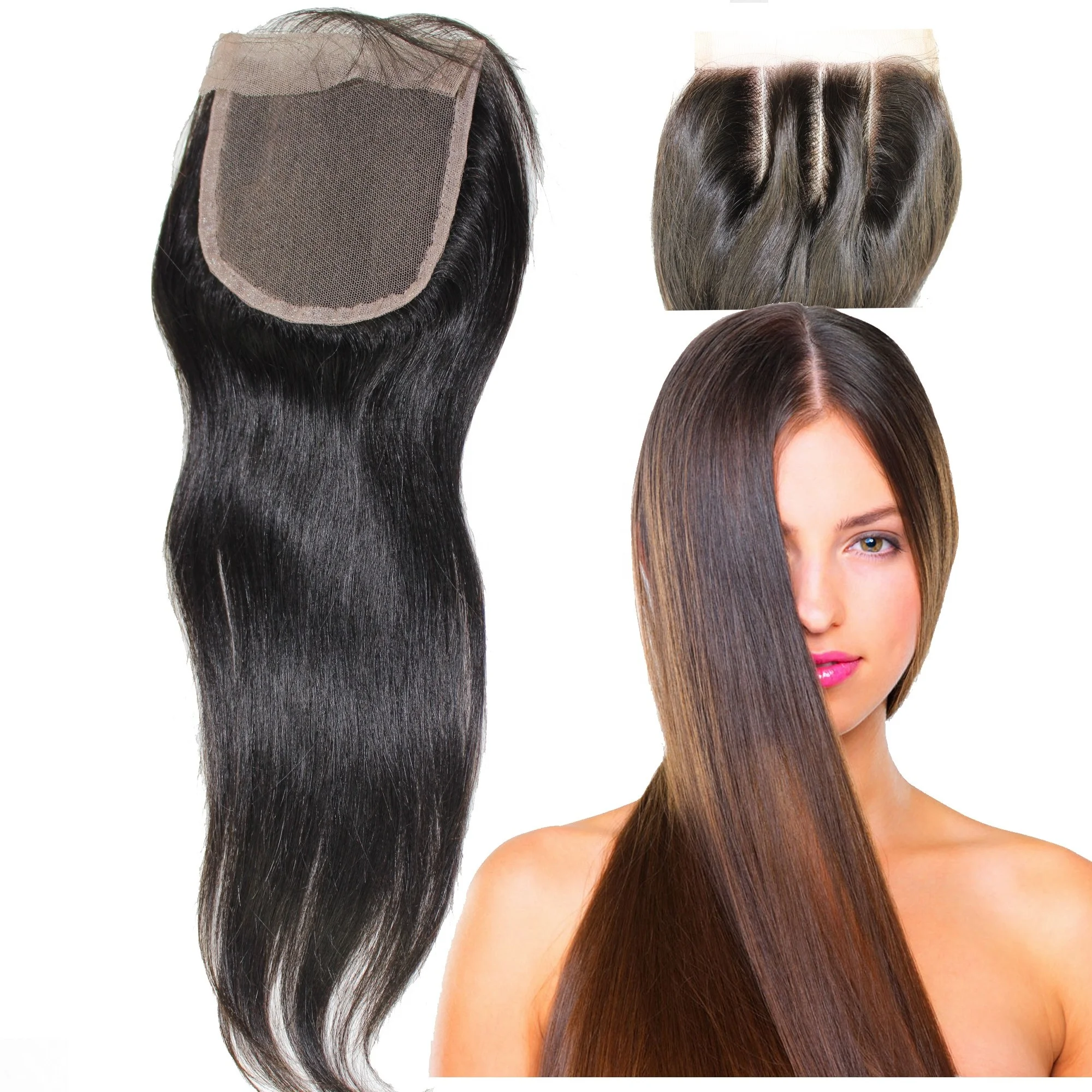 
Wholesale raw human hair 3 bundles with frontal 
