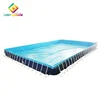 Large outdoor PVC metal frame swimming pool covers deep inflatable swimming pool