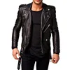 A LAMB WOOLEN DESIGN MEN LEATHER FASHION JACKETS