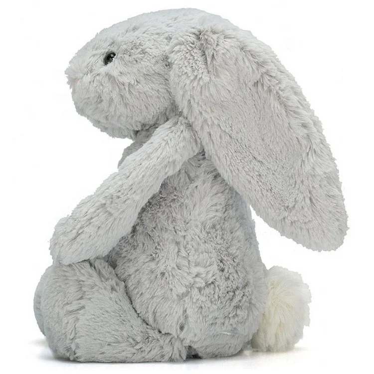 grey bunny plush