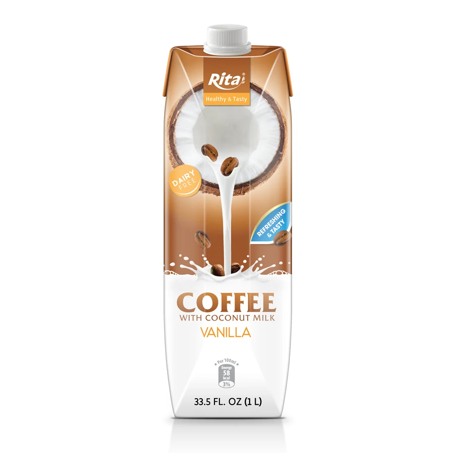
1L Paper Box Coffee with Coconut Milk Vanila Flavor 