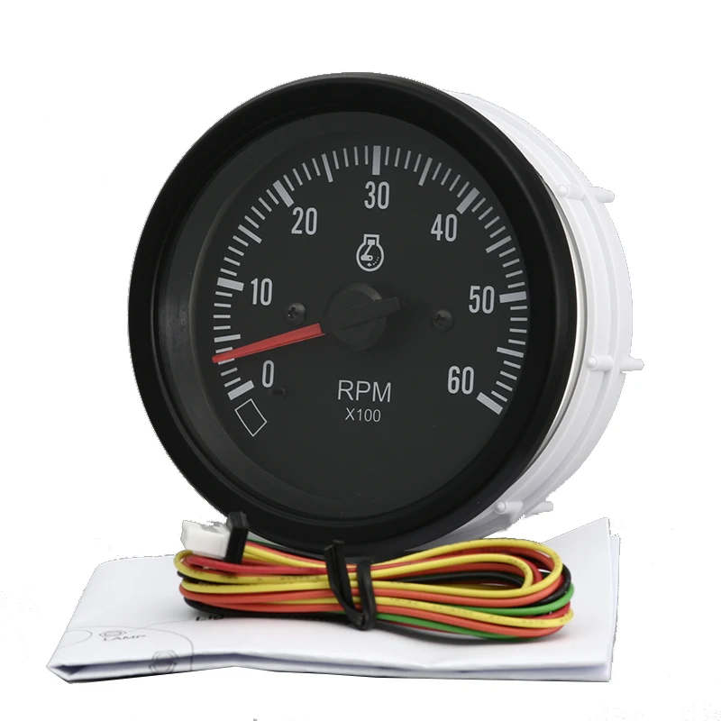 85mm Auto Gauge Waterproof Uv Protection Marine Tachometer With Hour