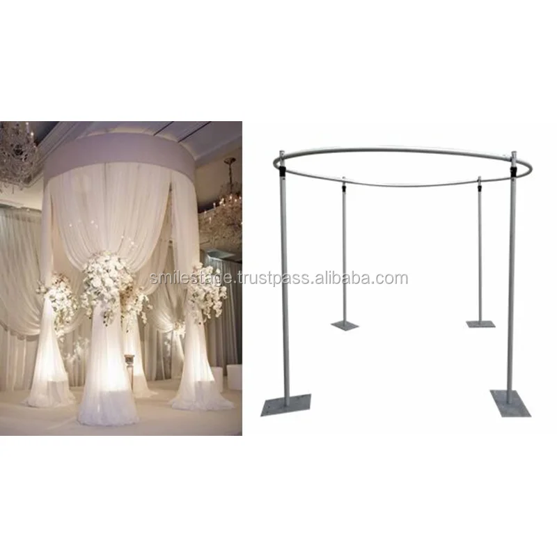10ft Circular Pipe And Drape Pipe Drape Base Wedding Mandap