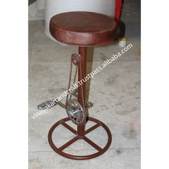 Vintage Industrial Leather Bar Stool Jodhpur Antique Style Cycle Design Leather Bar Stool European Style French Design Bar Stool Buy Industri Bar Stools Kulit Kursi Bar Kursi Bar Product On Alibaba Com