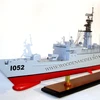 USS KNOX FF-1052 WOODEN MODEL SHIP - HANDICRAFT OF VIETNAM