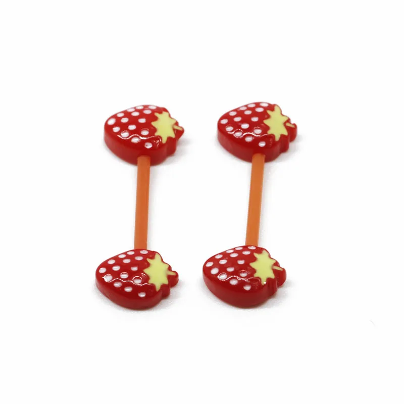 Acrylic Strawberry Nipple Bar Cheap Body Piercing Jewelry Store - Buy ...