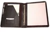 Soft Leather 3 Ring Binder A4 Size Conference Folder With ID Card Holder
