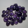Free size Amethyst flat rosecut loose gemstone