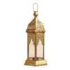 Indian Brass Finish Moroccan Hanging Lantern