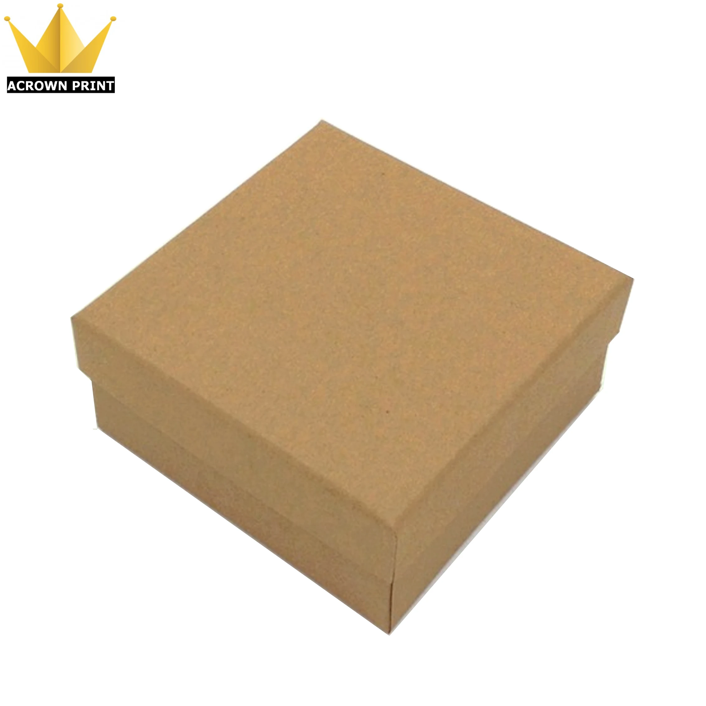 Custom Natural Kraft Folding Cardboard Gift Boxes With Separate Lift