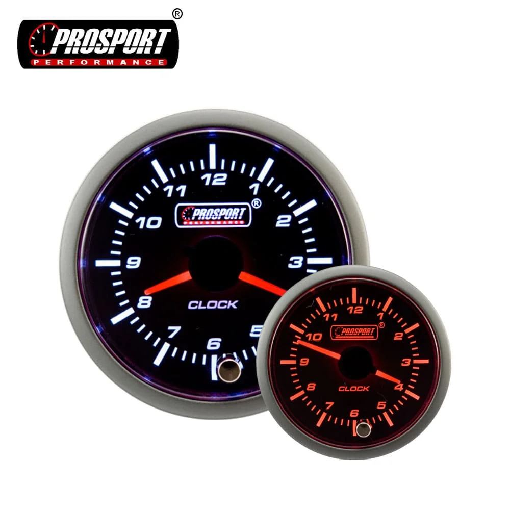 

52mm Performance Meter 12V Racing Analog Car Clock, N/a