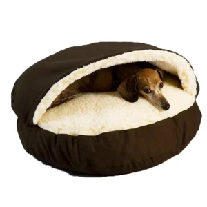 Wholesale Soft Pet Accessories Custom Washable Luxury Cozy Sofa Pet Cat Big Dog Cave Beds