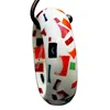 White with colorful chips resin bangle bracelets and bangles