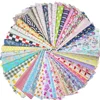 4"*4" Cotton Fabric Cutoff for Patchwork Squares 50pcs Assorted Patterns