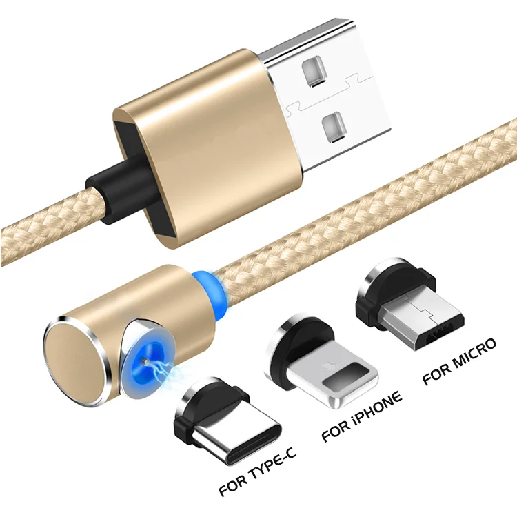 Fast Type C USB Magnetic Cable Micro USB Charge Iphone,Best Round Magnetic USB Charging Cable For Android