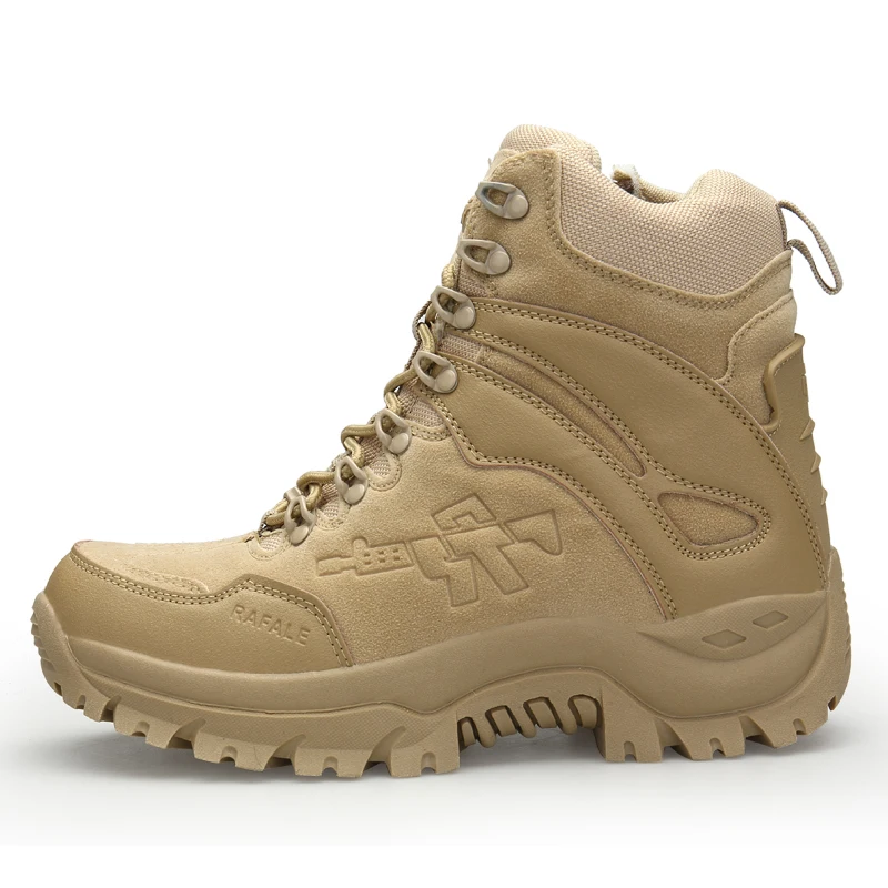 

New Arrival Breathable Non-Slip Outdoor Hiking Shoes Overalls And Military Boots, Black,brown,green,sand color