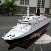 QUEEN ELIZABETH 2 WOODEN OCEAN LINER SHIP - WOODEN DECORATION