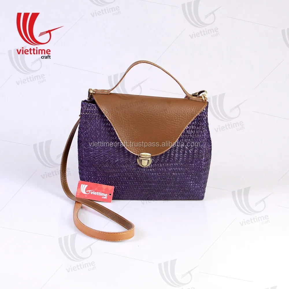 Luxury Woman Handbag Made In Vietnam/ Natural Bamboo Bag Wholesale