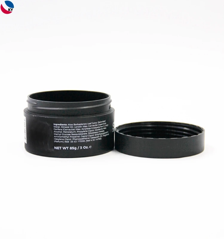 Download Black Matte Cosmetic Plastic Container With Lid Wholesale 2oz Plastic Jars With Lids - Buy 2 Oz ...