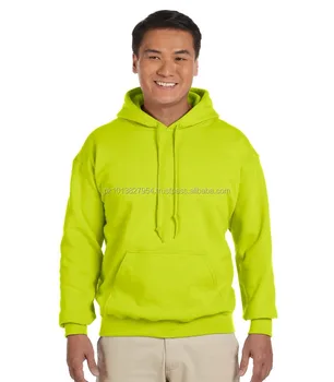 Neon Green Plain Fleece Pullover 