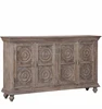 Rustic Antique Wooden Four Doors Buffet Sideboard mango wood storage cabinet
