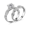 Hot selling Gold band with Diamond engagement ring