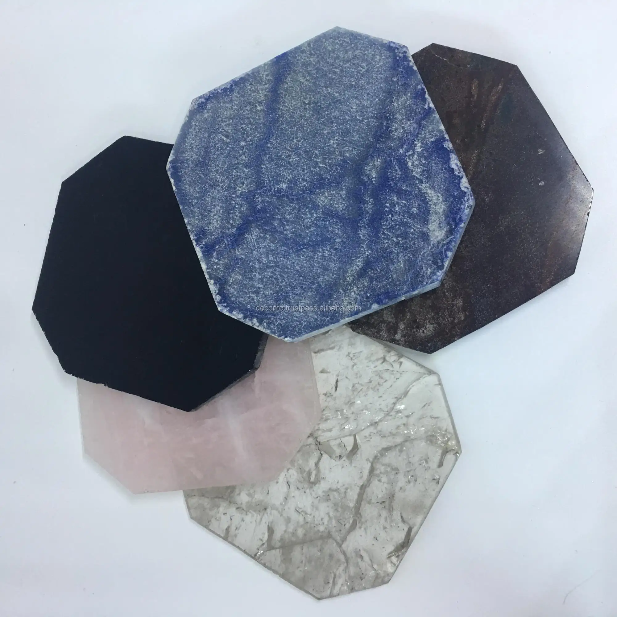 gemstone drink coasters