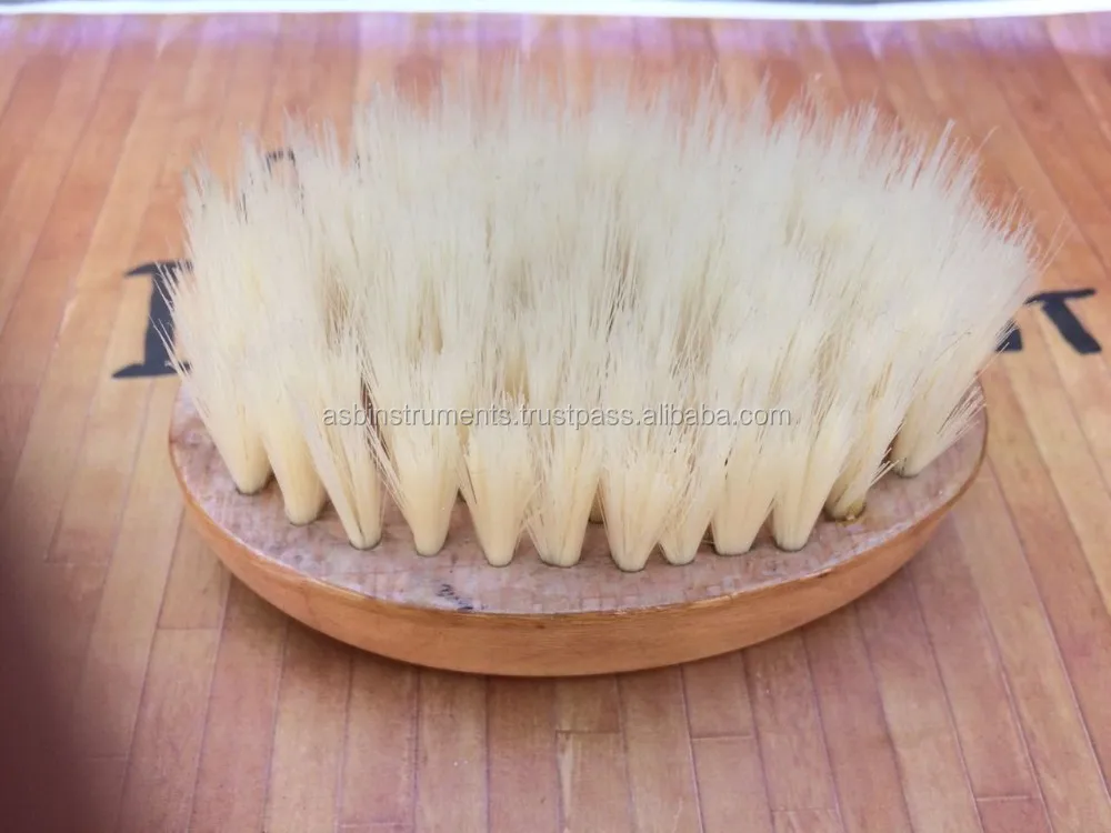 Natural Wooden Handle Bristle Beard Brush Buy Natural Bris