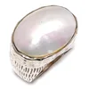 Natural Gemstone Mother Of Pearl Sterling Silver ring