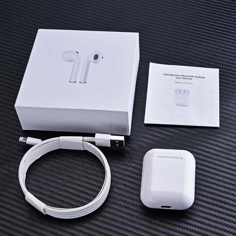 

Hot Selling Products i60tws Earbuds bt5.0 Stereo Mini wireless earbuds with popup window, White