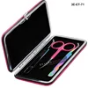 Eyelash Extension Training Classes Products / Pink Tweezers And Scissors Case