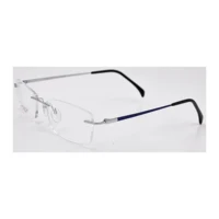 

French Designer Titanium Eyewear Clear Lens Optical Frames Rimless Reading Glasses Small Eyeglasses