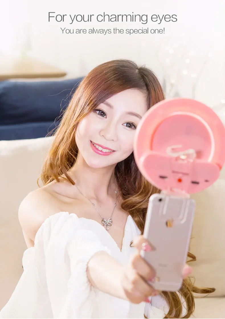 Portable NanGuang smart phone ring light CN-MP32C selfie ring light Bi color photography lighting