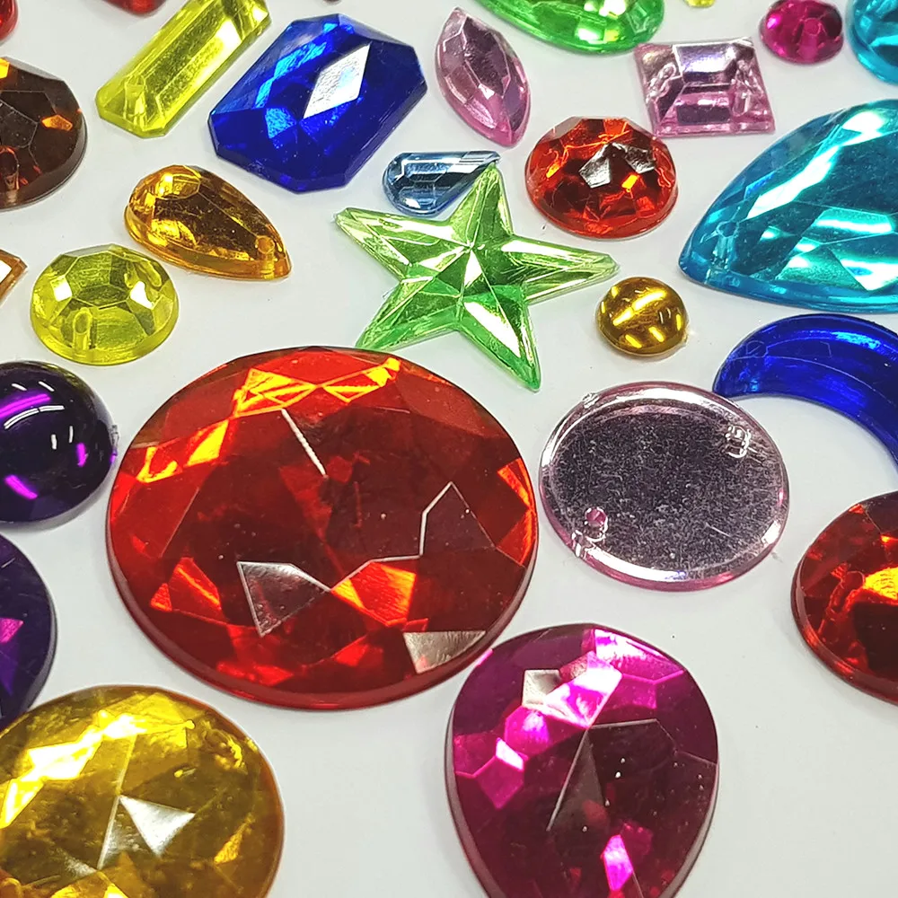 Factory Price Colorful Acrylic Plastic Crystals Buy Craft Crystals