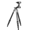 FotoPro EGL-65 Eagle Series 5-Section Carbon Fiber Tripod with Quick Level Ball Head, Holds 33 lbs, Extends to 55"
