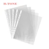 Plastic A4 size pp transparent waterproof document holder 11hole clear sheet protector office and school supplies