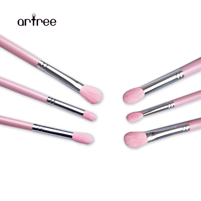 6pcs Pink Color Eye Makeup Brushes A Beginner's Makeup Tools Buy Eye