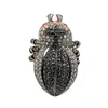 Ruby 14k Gold and Silver Diamond Pave Bug Ring